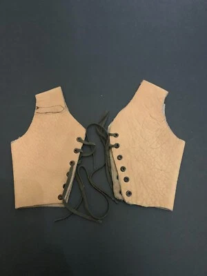 Par de brazaletes de cuero con cordones para tiro con arco Foto 1 de 3