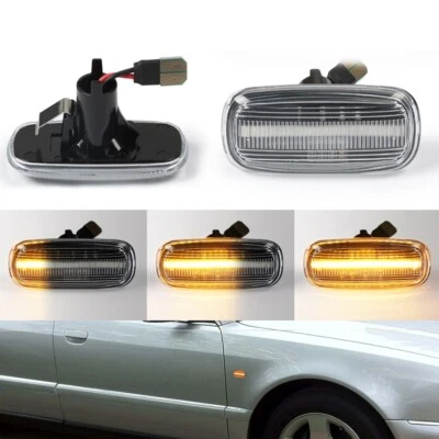 2x Sequential LED Side Marker Blinker Signal Light For Audi A6 A8 A2 A3 A4 TT 8N - Image 1 of 4