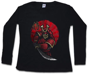 SAMURAI III T-SHIRT DONNA MANICA LUNGA Ninja Giappone Guerriero Spada Dakana Armatura - Foto 1 di 1