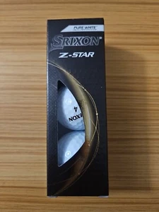 Paquete de 3 pelotas de golf Srixon Z Star blanco puro, piel giratoria 1 manga - Imagen 1 de 4