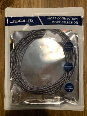 JSAUX 15FT Nylon Printer Cable USB Printer Cord USB -B To USB-A ~ PRTKJ-1 - New - Image 1 of 3