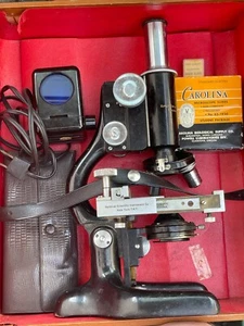 Vintage 1915 Bausch & Lomb Brass Scientific Microscope Bausch & Lomb Optical Co. - Picture 1 of 24