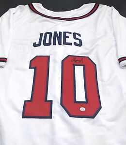Chipper Jones Atlanta Braves Signed Autographed Jersey with COA