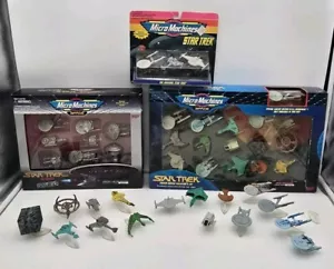 Star Trek Micro Machines 1990's Ships Vehicles Lot Sealed Galoob Vintage - Picture 1 of 9