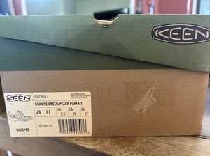 KEEN Whisper Womens Size 11 Granite Green/Peach Parfait Outdoor Water Sandals - Picture 1 of 7