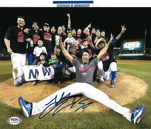 HECTOR RONDON signed auto CHICAGO CUBS WORLD SRIES 8X10 photo w/ COA PSA AK12632 - Picture 1 of 1