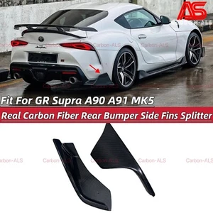 REAL Carbon Fiber Rear Bumper Splitter Side Aprons For Supra MK5 A90 A91 2020-24 - Bild 1 von 11