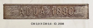 CAMPAGNE D’AFRICA "ADUA" BARRETTA ARGENTO PER MEDAGLIA RE UMBERTO I° - Bild 1 von 2