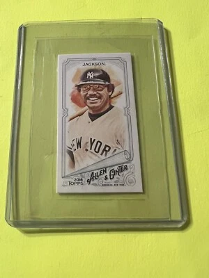 2018 Topps Allen & Ginter Reggie Jackson Mini A & G NNO No Number Card - Image 1 of 2