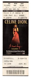 CELINE DION A NEW DAY 2006 TICKET/STUB CAESARS PALACE COLOSSEUM LAS VEGAS - Picture 1 of 2