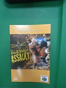 WCW Backstage Assault N64 Nintendo 64 Instruction Booklet - Picture 1 of 2