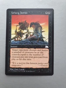 Urborg Justice, MTG Weatherlight (1997) Rare Black Instant NM - Picture 1 of 2
