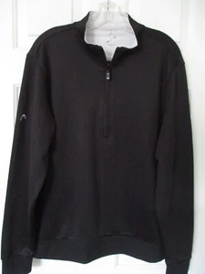 HEAD Golf Mens L/S Black Stretch 1/2 Zip Sweater NWOT - Size Medium - Picture 1 of 3