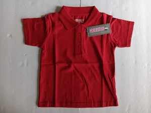 New Girls Genuine School Uniform Polo Shirt Red Size Small NWT - Picture 1 of 11