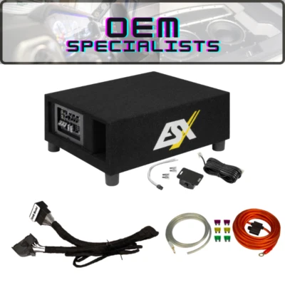 BMW RAM Plug & Play Active Subwoofer ESX QXB8A 800w subwoofer box Dual 2ohm - Image 1 of 4