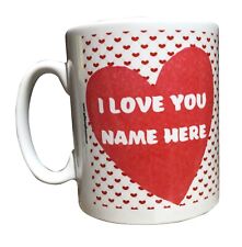 Personalisierte Valentinstag Tasse. ich liebe dich. hinzufügen die Namen. Valentine Geschenk Becher