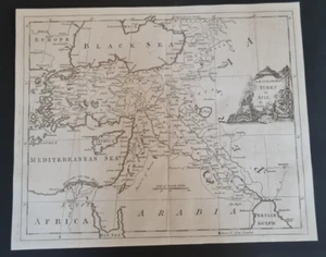 Mapa antiguo (c. 1775) - Oriente Medio / Turquía / Siria / Líbano / Israel / Irak - Imagen 1 de 8
