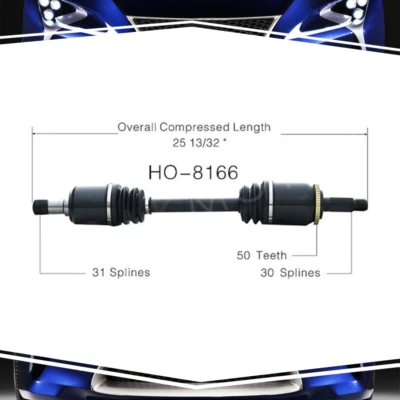 Eje trasero izquierdo TrakMotive 1 pieza CV para Acura NSX Foto 1 de 4