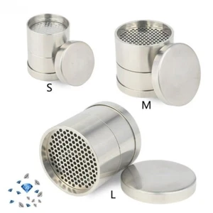 Stainless Steel Diamond Sorting Sieve Plates Jewelers Diamonds Size Separator - Picture 1 of 22