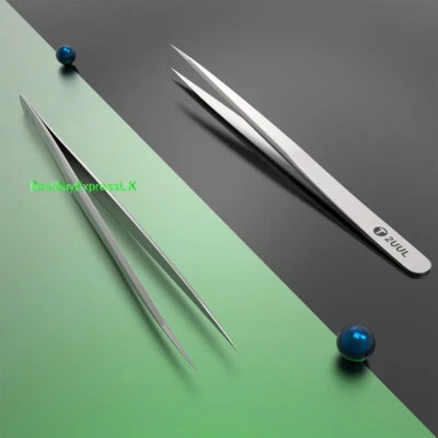 Straight Head Precision Tweezer 2UUL TW11 Everyday ESD Repair Tool DIY Craft UK - Image 1 of 4