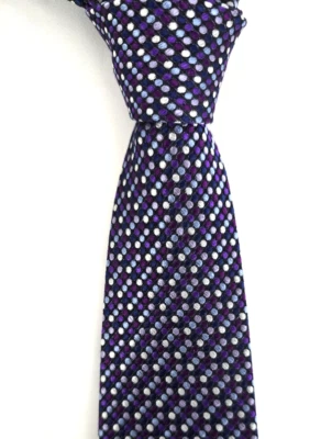 Duchamp London Tie Polka Dot Silk Hand Made Men’s Necktie - Image 1 of 4