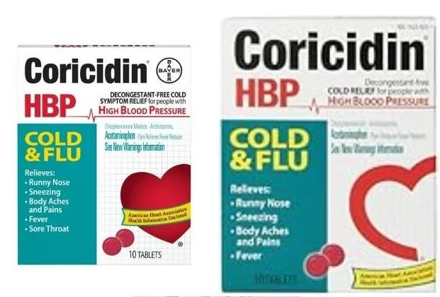 3 NEW BAYER CORICIDIN HBP COLD & FLU 10 TABLETS HIGH BLOOD PRESSURE - Image 1 of 1