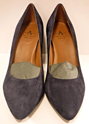 Aquatalia Woman's Peony Dress Suede Navy Heels Pump - Navy 5.5 NEW with box - Image 1 of 4
