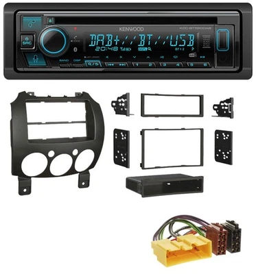 Kenwood Bluetooth DAB CD MP3 USB Autoradio für Mazda 2 (ab 2007) - Bild 1 von 4