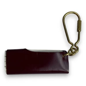 Schlüsselanhänger ROGNER Austria – Rindleder Bordeaux Vintage - Bild 1 von 3