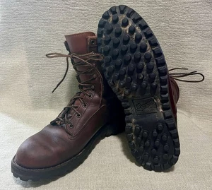 Botas Danner Para Hombres 10.5 D Cuero Superior Con Cordones Gore Tex Marrón con Tacos EE. UU. #63500 - Imagen 1 de 18