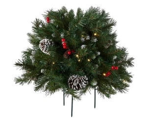 National Tree Company National Baum 18 Zoll mattierte Urne Füllzapfen rote Beeren - Bild 1 von 1