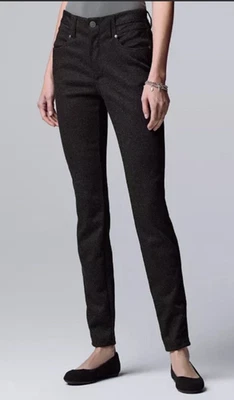 SIMPLY VERA VERA WANG WOMEN HIGH RISE SKINNY PONTE PANT - Image 1 of 4