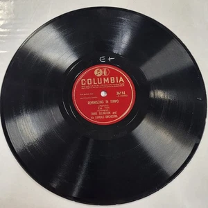 78 Rpm Duke Ellington Columbia 36114 Reminiscing In Tempo Part I & II E+ - Foto 1 di 7