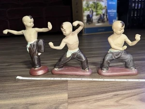 MUD MEN, Kung Fu/Shaolin Monk Martial Arts Figurines, Set of 3! - Picture 1 of 17
