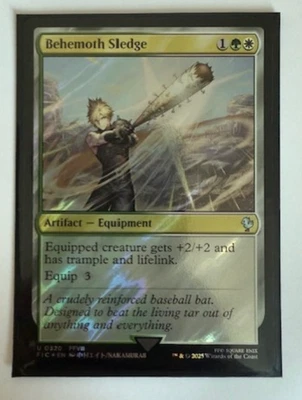 MTG: Behemoth Sledge (Surge Foil) Commander: Final Fantasy Foil NM - Image 1 of 2