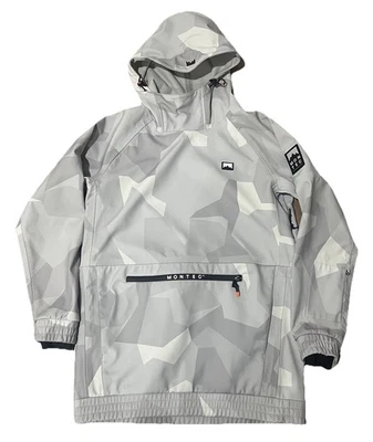 Montec大号灰色防水滑雪连帽夹克 — 第 1/4 张图片