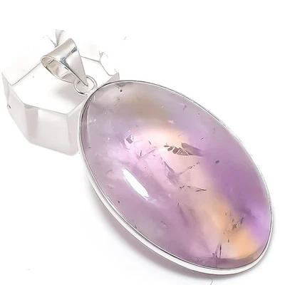 Colgante de joyería de plata de ley 925 con piedras preciosas de ametrino natural 2,25" regalo e726 Foto 1 de 4