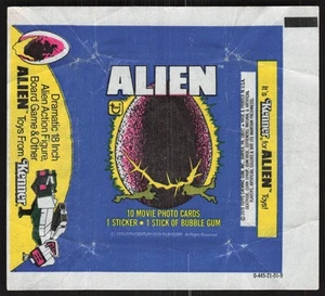 1979 Topps Alien Opened Wax Pack Wrapper BB373 - Picture 1 of 2