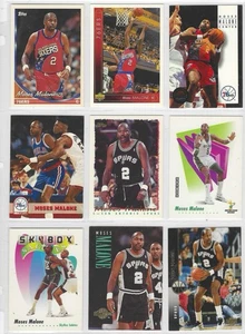 Moses Malone (HOF) 9 verschiedene Karten Lot (Q739) - Bild 1 von 1