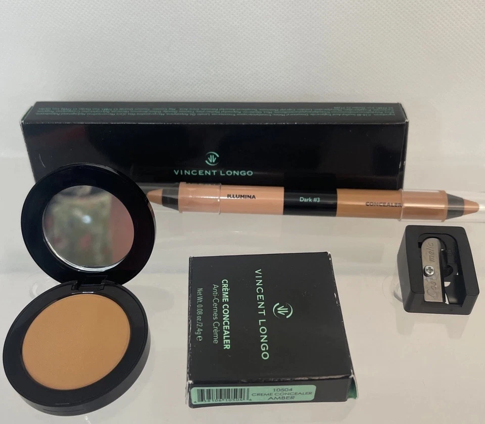 Vincent Longo #10504 Amber Crema Corrector & Lápiz Corrector Illumina, Oscuro #3 Foto 1 de 4