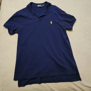 Ralph Lauren Hombre Azul Clásico Polo GRANDE Ajuste Personalizado - Imagen 1 de 9