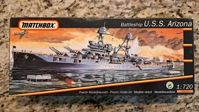 Matchbox BATTLESHIP USS ARIZONA 1/720 Scale Plastic Model Kit 40167 NIOB - Image 1 of 4