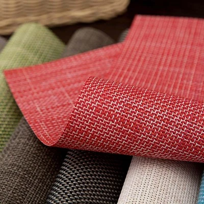 Reusable Thickened Woven PVC Placemat Perfect for Dining Table (70 characters) - Image 1 of 4