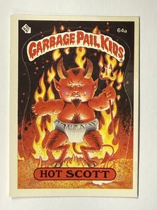 1985 Topps Garbage Pail Kids Series 2 #64a Hot Scott 1 Star* Glossy Back NM - Picture 1 of 2