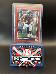 2021 Panini Donruss Optic - Rated Rookie Khalil Herbert #293 Red Prizm (RC) - Bild 1 von 2