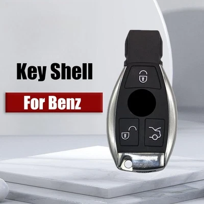 Cubierta de carcasa de llavero de coche de 3 botones para Mercedes Benz C E G R AMG GL450 GLK350 CLK3 Foto 1 de 4