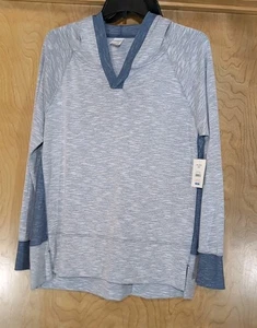 NWT Danskin Now Hooded Long Sleeve Two-tone Hooded V-neck Size XXL - Picture 1 of 6