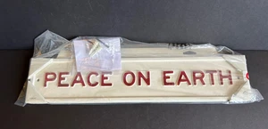 Herz & Hand Magnolie FRIEDEN AUF ERDE Metall Wandschild Haus Urlaub Bauernhaus NEU - Bild 1 von 6