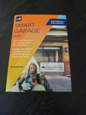 Chamberlain MyQ Smart Wi-Fi Enabled Garage Hub & Door Sensor Damaged Box, Unused - Image 1 of 4