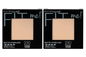 Lote de 2 - Maybelline New York Fit Me Polvo Mate Sin Poros 230 Natural Buff - Imagen 1 de 2